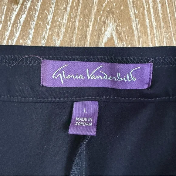 Gloria Vanderbilt Cropped Length Pull On Tummy Control Ponte Pants Women’s Large - Picture 7 of 11